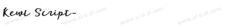 Kewl Script字体转换